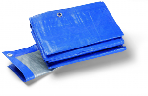Telone di protezione per industria 180 gr., blu/grigio - Materiale di copertura / sacchi per immondizia - Schuller